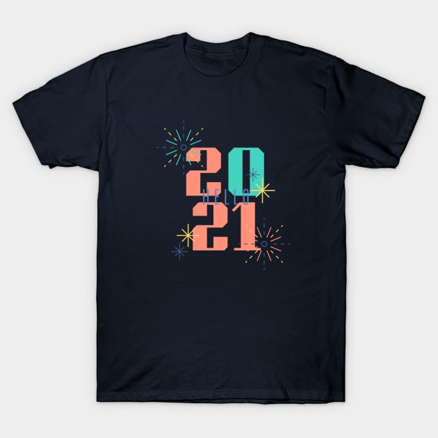 Hello 2021 T-Shirt by Travelite Design